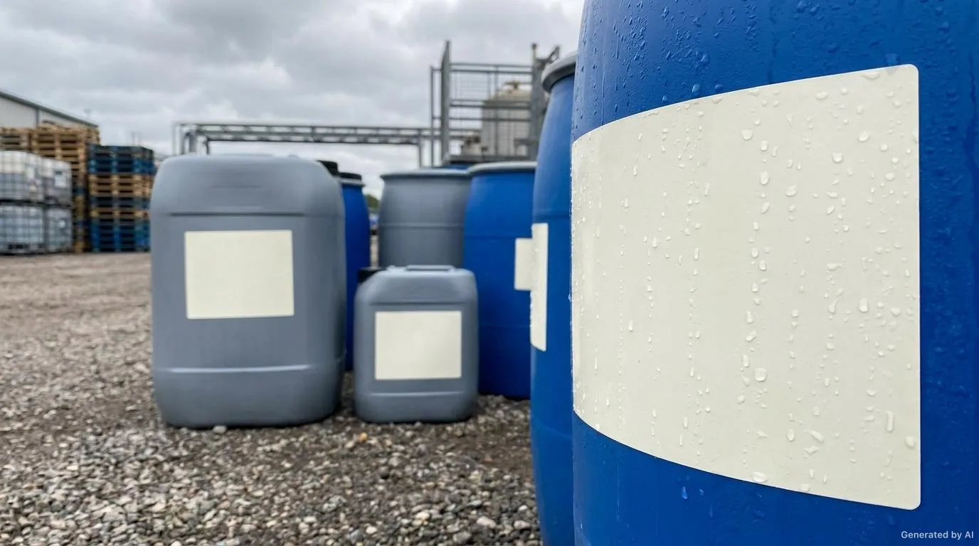 Etiketten beständig gegen Wasser, Feuchtigkeit und Außenbereich